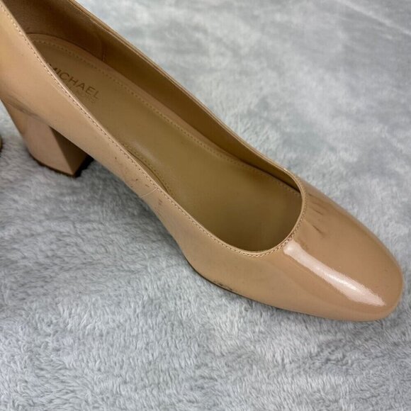 Michael Kors Beige Leather Round Tip Shoes Women's Size 8.5 US - Picture 12 of 12
